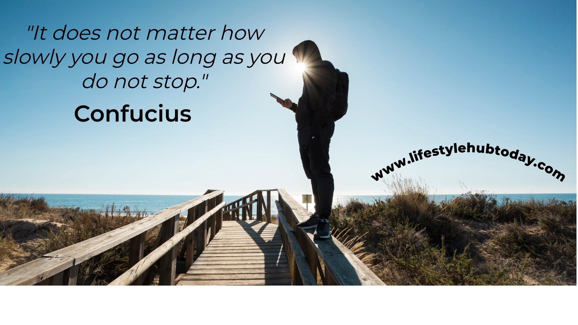 It does not matter how slowly you go as long as you do not stop — attributed to Confucius