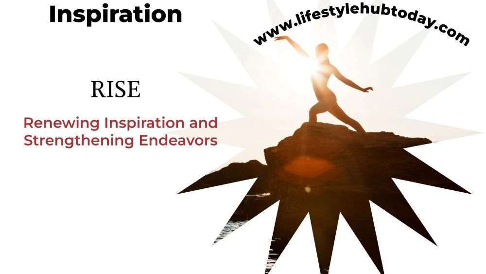 Motivational quote encouraging you to rise