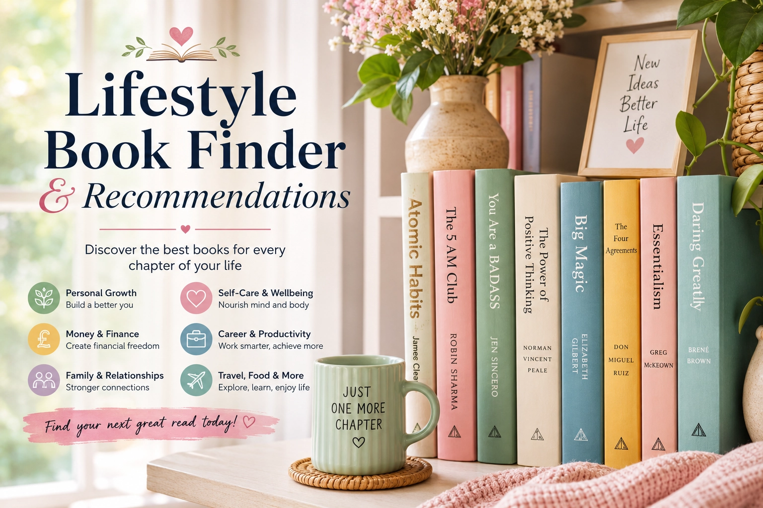 Lifestyle Book Finder recommendations for travel inspiration, destination guides and holiday reading