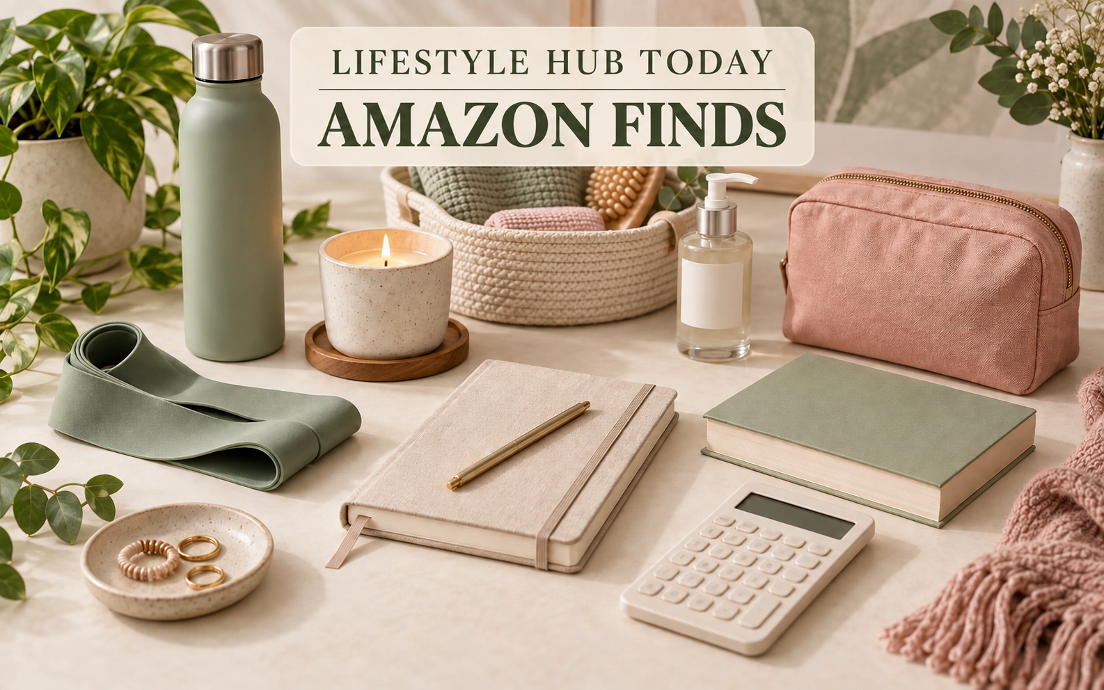 Lifestyle Hub Today Amazon Finds for wellness, home organisation, fitness, beauty, books, travel and budgeting